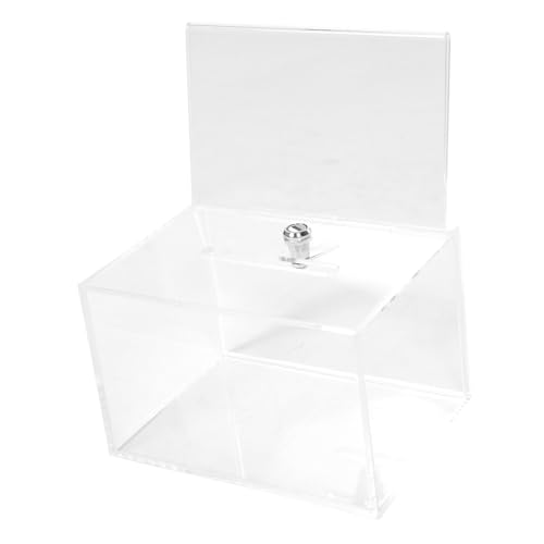 SEWACC Abschließbare Wandbriefkasten Spendenbox mit Großem Fassungsvermögen Spritzwassergeschützt und Leicht zu Reinigen für Abstimmungen Spenden und Meinungsumfragen in Organisationen SEWACC Abschließbare Wandbriefkasten Spendenbox mit Großem Fassungsvermögen Spritzwassergeschützt und Leicht zu Reinigen für Abstimmungen Spenden und Meinungsumfragen in Organisationen von SEWACC