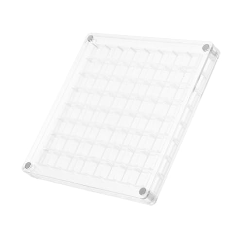 SEWACC Acryl Magnetische Muschel Display Box mit Fächern Transparente Aufbewahrungsbox für Edelsteine Diamanten Perlen Organizer Multifunktional und Tragbar von SEWACC