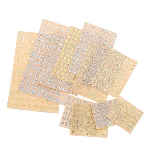 SEWACC 12blätter Metall Buchstaben Und Zahlen Aufkleber Für Nagelkunst Selbstklebende Diy Etiketten Für Resin Projekte Wetterfest Und Uv-beständig SEWACC 12blätter Metall Buchstaben Und Zahlen Aufkleber Für Nagelkunst Selbstklebende Diy Etiketten Für Resin Projekte Wetterfest Und Uv-beständig von SEWACC