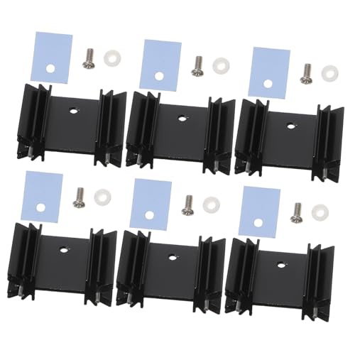 SEWACC Aluminium Kühlkörper To Isolator Montagesatz für Spannungsregler Mosfet Halbleiter Passive Kühlung Langlebig Robust Zufällige Farbe Zufällige Farbe SEWACC Aluminium Kühlkörper To Isolator Montagesatz für Spannungsregler Mosfet Halbleiter Passive Kühlung Langlebig Robust Zufällige Farbe Zufällige Farbe von SEWACC