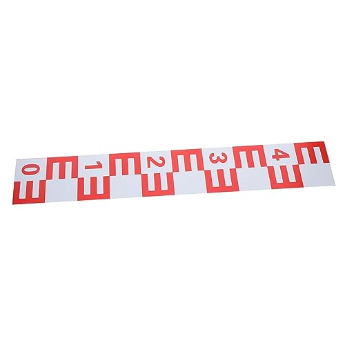 SEWACC Aluminium Wasserstandsanzeiger Selbstklebend mit Reflektierender Folie Korrosionsbeständig Teich Wasserpegel Messleiste Präzises Ablesen bei Tag und von SEWACC