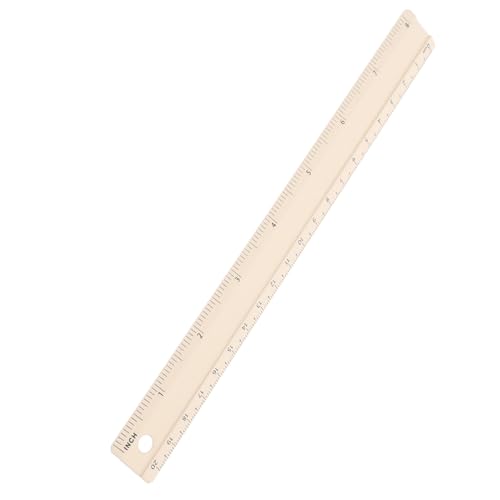 SEWACC Aluminiumlegierung Lineal Doppelseitig Fußskala Robustes Präzises Zeichenzubehör für Schule Büro und Technisches Zeichnen Modisches Beiges Design SEWACC Aluminiumlegierung Lineal Doppelseitig Fußskala Robustes Präzises Zeichenzubehör für Schule Büro und Technisches Zeichnen Modisches Beiges Design von SEWACC