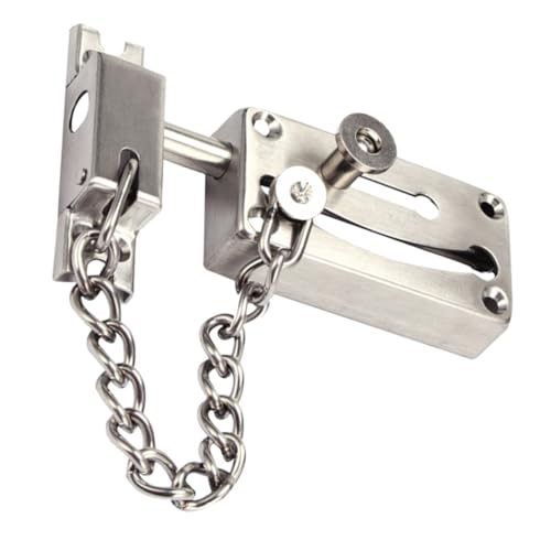 SEWACC Anti diebstahl Türkette aus Edelstahl mit Sicherheitsriegel und Dicker Basis für Hotels und Zuhause Praktischer Türschutz mit Festem Halt und Sicherem Verriegelungsmechanismus SEWACC Anti diebstahl Türkette aus Edelstahl mit Sicherheitsriegel und Dicker Basis für Hotels und Zuhause Praktischer Türschutz mit Festem Halt und Sicherem Verriegelungsmechanismus von SEWACC