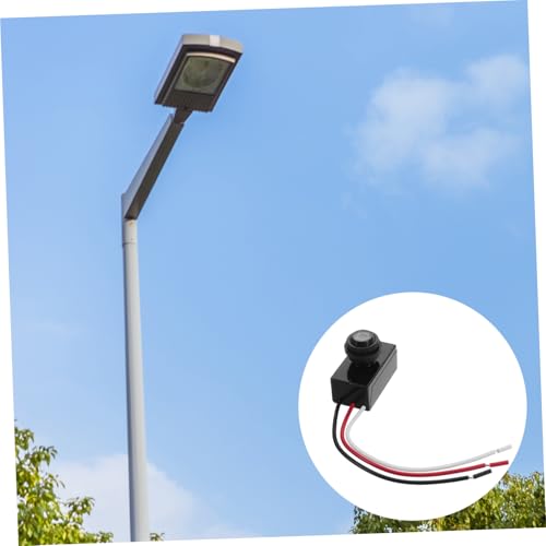 SEWACC Automatischer Lichtschalter mit Photoelektrischem Sensor Dc Wetterfester Outdoor Schalter für Straßen und Gartenlampen Überlastschutz Langlebig und Lichtgesteuert von SEWACC