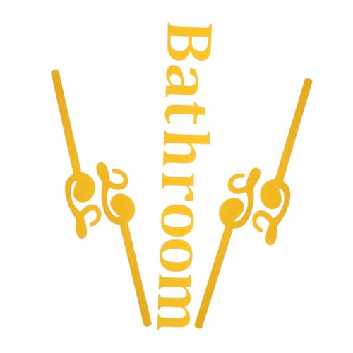 SEWACC Badezimmer Türschild Selbstklebendes Wandtattoo Stilvolles Wc Schild für Zuhause Hotels und Gemeinschaftsräume Modernes Langlebiges Bad Dekor Individuell Arrangierbar Goldfarben SEWACC Badezimmer Türschild Selbstklebendes Wandtattoo Stilvolles Wc Schild für Zuhause Hotels und Gemeinschaftsräume Modernes Langlebiges Bad Dekor Individuell Arrangierbar Goldfarben von SEWACC