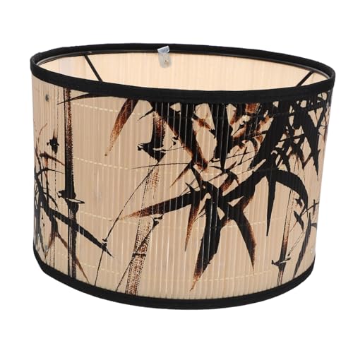 SEWACC Bambus Lampenschirm Deckenleuchte Vintage Hängeleuchte Lampenabdeckung Dekorativer Lampenschirm für Pendelleuchte Langlebig Stabiles Design Geeignet für Wohnzimmer und SEWACC Bambus Lampenschirm Deckenleuchte Vintage Hängeleuchte Lampenabdeckung Dekorativer Lampenschirm für Pendelleuchte Langlebig Stabiles Design Geeignet für Wohnzimmer und von SEWACC