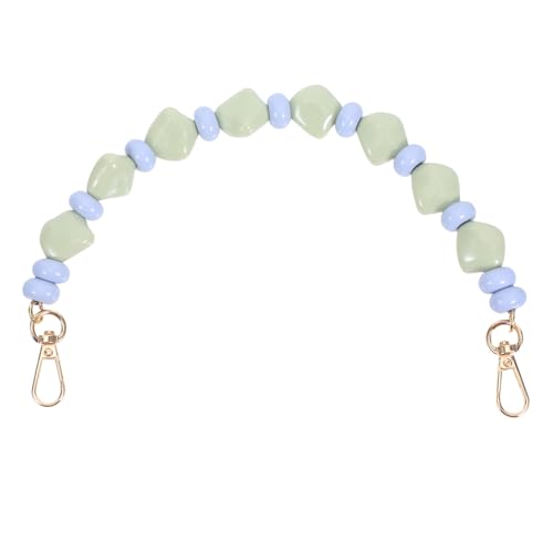 SEWACC Beaded Bag Chain Ersatzhenkel Kurz Acryl Perlen Tragegriff Dekorative Handtaschenriemen Leichtgrün Für Handtaschen Einkaufstaschen Ergonomisch Komfortabel Robust SEWACC Beaded Bag Chain Ersatzhenkel Kurz Acryl Perlen Tragegriff Dekorative Handtaschenriemen Leichtgrün Für Handtaschen Einkaufstaschen Ergonomisch Komfortabel Robust von SEWACC