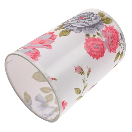 SEWACC Blumenmuster Stoff Lampenschirm Trommel Lampenschirm für Tischlampen Einfache Installation Weiches Licht für Wohnzimmer Schlafzimmer SEWACC Blumenmuster Stoff Lampenschirm Trommel Lampenschirm für Tischlampen Einfache Installation Weiches Licht für Wohnzimmer Schlafzimmer von SEWACC