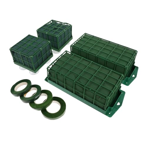 SEWACC Blumenschaum Käfig Rechteckige Steckschaum Blöcke für Frische und Künstliche Blumen DIY Tisch Wanddeko Hochzeit Gartenparty Vielseitige Blumenarrangements von SEWACC