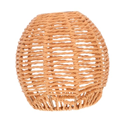 SEWACC Boho Geflochtener Lampenschirm für Deckenventilator Pendelleuchte und Stehlampe Nordic Design Khaki für Wohn und Essbereiche von SEWACC