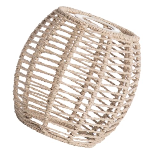 SEWACC Boho Handgefertigter Lampenschirm aus Papierseil Rustikaler Hängeleuchten Ersatzschirm für Deckenlampe Natürlicher Überzug für Innenbeleuchtung Geeignet für Wohnzimmer Esszimmer SEWACC Boho Handgefertigter Lampenschirm aus Papierseil Rustikaler Hängeleuchten Ersatzschirm für Deckenlampe Natürlicher Überzug für Innenbeleuchtung Geeignet für Wohnzimmer Esszimmer von SEWACC