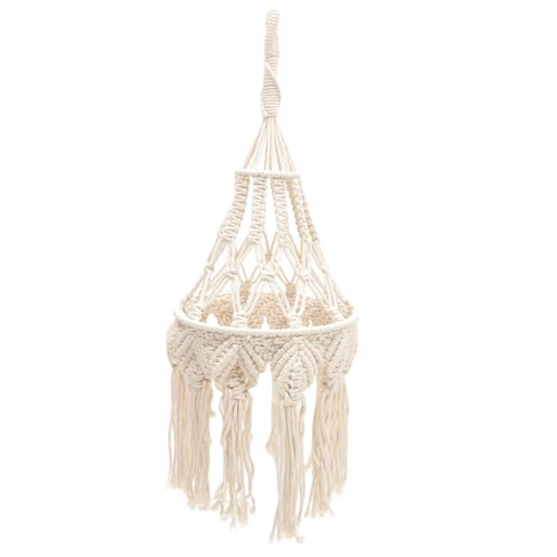 SEWACC Boho Makramee Lampenschirm aus Baumwollseil Handgefertigte Deckenleuchte mit Natürlicher Diffuser Beleuchtung Langlebig und Dekorativ für Wohnzimmer Schlafzimmer Hotel und Büro SEWACC Boho Makramee Lampenschirm aus Baumwollseil Handgefertigte Deckenleuchte mit Natürlicher Diffuser Beleuchtung Langlebig und Dekorativ für Wohnzimmer Schlafzimmer Hotel und Büro von SEWACC