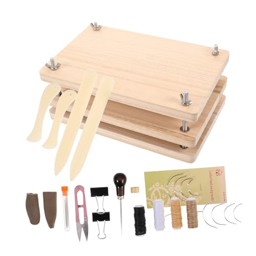 SEWACC Buchbinde Set Teilig Holzwerkzeuge Langlebig Multifunktional für DIY Buchpressen Restaurierung Antiker Bücher Tragbar zum Basteln und Reparieren von Buchbindungen SEWACC Buchbinde Set Teilig Holzwerkzeuge Langlebig Multifunktional für DIY Buchpressen Restaurierung Antiker Bücher Tragbar zum Basteln und Reparieren von Buchbindungen von SEWACC