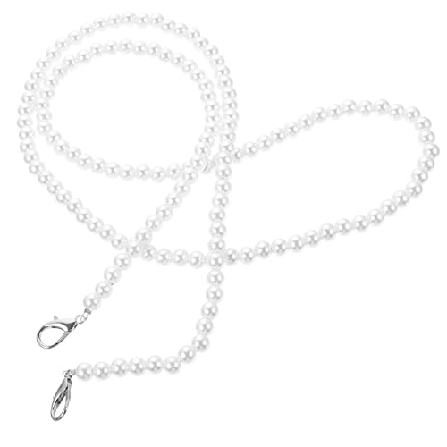 SEWACC Perlen Handtaschenkette 110cm Abnehmbare Selbstgemacht Taschenkette für Handtaschen Verschleißfest für Mädchen für Reisen und Einkaufen von SEWACC