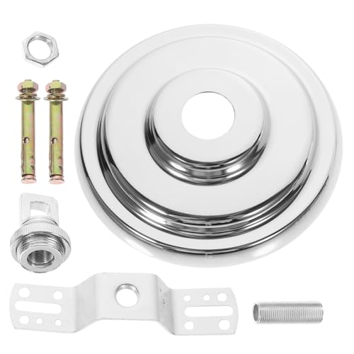 SEWACC Deckenhaken Metall Pendelleuchte Halterung mit Bow Montageplatte für Schwere Kronleuchter und Retro Leuchten Stabile Deckenabdeckung Robustes Montagezubehör für DIY Beleuchtung von SEWACC