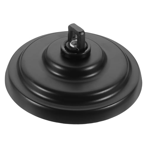 SEWACC Deckenhalterung Pendelleuchte Vintage Stil Deckenplatte Montagekit Schwarz Rustikaler Stil Passend für Kronleuchter und Deckenlampen Wohnzimmer Esszimmer Flur von SEWACC