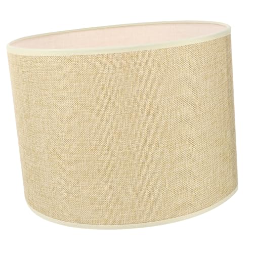 SEWACC Delikater Leinwand Lampenschirm Zylindrischer Lichtschutz Bedside Lamp Cover Beige Einsetzbar Einfach Montierbar Robust Langlebig SEWACC Delikater Leinwand Lampenschirm Zylindrischer Lichtschutz Bedside Lamp Cover Beige Einsetzbar Einfach Montierbar Robust Langlebig von SEWACC