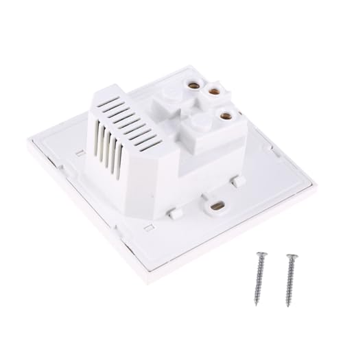 SEWACC Deutscher USB Wandsteckdose Weiß Dual USB Unterputz Steckdosenpanel mit Hitzebeständigem PC und Kupfermaterial Moderne Abdeckung ohne Sichtbare Schrauben Starke Leitfähigkeit von SEWACC
