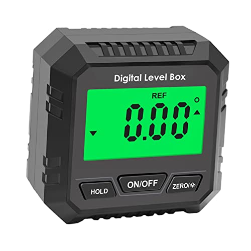 SEWACC Digitaler Neigungsmesser mit Magnet und LCD Display Präziser Winkelmesser für Einfache Messungen von Neigungen und Winkeln Tragbar und Benutzerfreundlich von SEWACC
