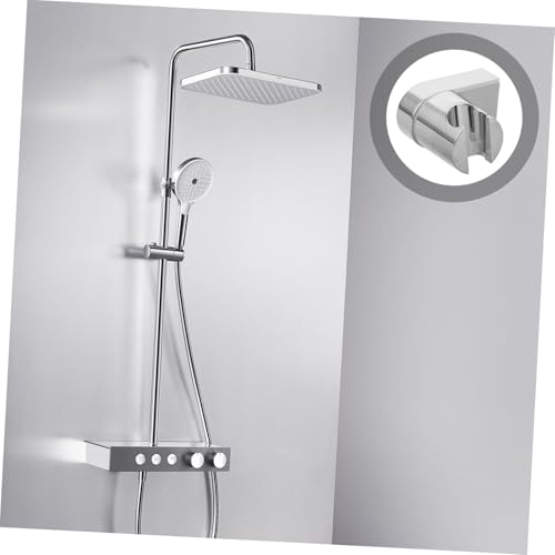 SEWACC Edelstahl Duschkopfhalterung Verstellbar ohne Bohren mit Praktischen Haken für Handbrause Passend Einfache Montage Badezimmer Dusche SEWACC Edelstahl Duschkopfhalterung Verstellbar ohne Bohren mit Praktischen Haken für Handbrause Passend Einfache Montage Badezimmer Dusche von SEWACC