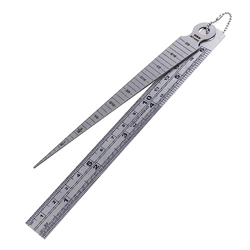 SEWACC Edelstahl Keilschweißen Messlehre Präzisions schweißspaltlehre und Edelstahl Lineal Verschleißfest Klare Anzeige für Ingenieur Schneideanwendungen von SEWACC
