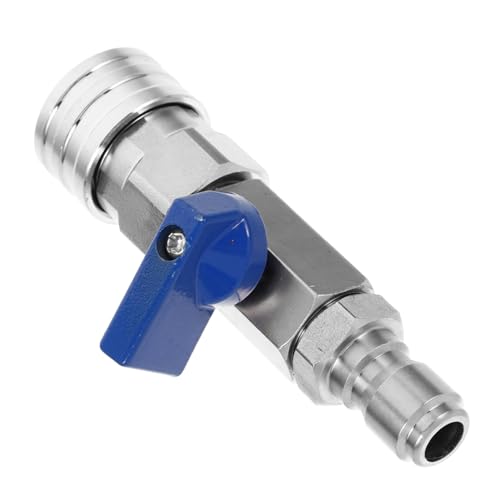 SEWACC Edelstahl Kugelhahn Absperrventil Hochdruckreiniger Ventil Schnellanschluss Passend für Hauswasseranlage und Autowäsche SEWACC Edelstahl Kugelhahn Absperrventil Hochdruckreiniger Ventil Schnellanschluss Passend für Hauswasseranlage und Autowäsche von SEWACC