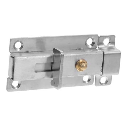 SEWACC Edelstahl Tür und Fenster Riegel mit Automatischem Rückprall Robustes Sicherheits Türschloss Einfache Montage Vielseitig für Schrank Tür Fenster Langlebiger Metallverschluss von SEWACC