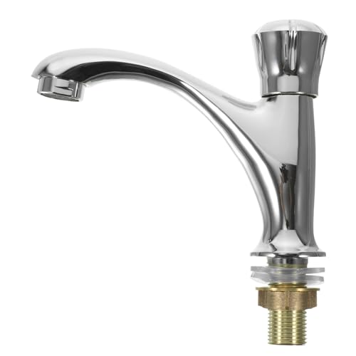 SEWACC Edelstahl Waschtischarmatur Einhebel Wasserhahn für Badezimmerwaschbecken mit Ergonomischem Griff Langlebig und Korrosionsbeständig Geeignet für Kaltes Wasser Haushaltsspüle SEWACC Edelstahl Waschtischarmatur Einhebel Wasserhahn für Badezimmerwaschbecken mit Ergonomischem Griff Langlebig und Korrosionsbeständig Geeignet für Kaltes Wasser Haushaltsspüle von SEWACC