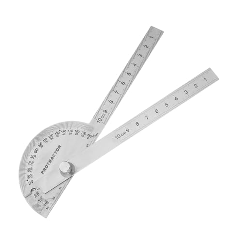 SEWACC Edelstahl Winkelmesser Winkelmessgerät Holzarbeit Messlineal Langlebig Rostfrei Präzise für Schreiner Ingenieure Architekten Schüler SEWACC Edelstahl Winkelmesser Winkelmessgerät Holzarbeit Messlineal Langlebig Rostfrei Präzise für Schreiner Ingenieure Architekten Schüler von SEWACC