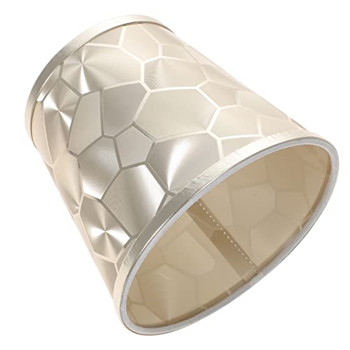 SEWACC Einfacher Lampenschirm für Tischlampe Geometrisches Design Gold Dekorativer Lampenschirm für Nachttischlampe Installieren und Augenschonend SEWACC Einfacher Lampenschirm für Tischlampe Geometrisches Design Gold Dekorativer Lampenschirm für Nachttischlampe Installieren und Augenschonend von SEWACC
