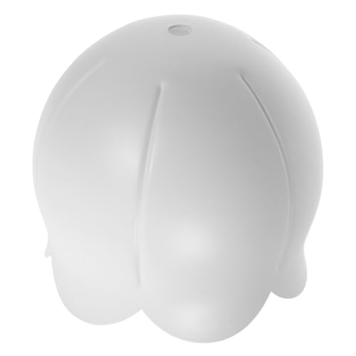 SEWACC Eisen Lampenschirm Bellflower Design Klein Langlebig Robust für Tischlampe Nachtlicht Ersatz Lampenschirm Kompatibel Keramikfassung Weiß Lochdurchmesser von SEWACC