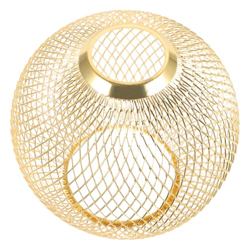 SEWACC Eisen Lampenschirm mit Hohlmuster Dekorativer Metall Lampenschirm für Deckenleuchten Langsam Warmes Licht für Wohnzimmer Restaurant Flur Küche von SEWACC