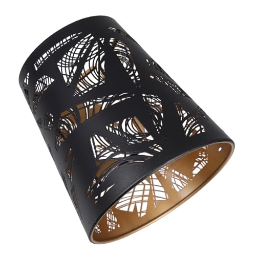 SEWACC Eisernes Netz lampenschirm Ersatz für Schreibtischlampe mit Hohlem Design Schwarz gold Dekorativ für Schlafzimmer und Wohnzimmer Industrielle Tischlampen abdeckung Ø Vielseitig SEWACC Eisernes Netz lampenschirm Ersatz für Schreibtischlampe mit Hohlem Design Schwarz gold Dekorativ für Schlafzimmer und Wohnzimmer Industrielle Tischlampen abdeckung Ø Vielseitig von SEWACC