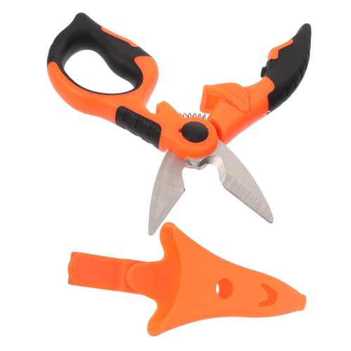 SEWACC Elektriker Schere Kabelschneider Multifunktional Präzise Kabelschere Leicht Tragbar Für Elektrische Drähte Und Kabel Mit Sauberen Schnitten Orange von SEWACC