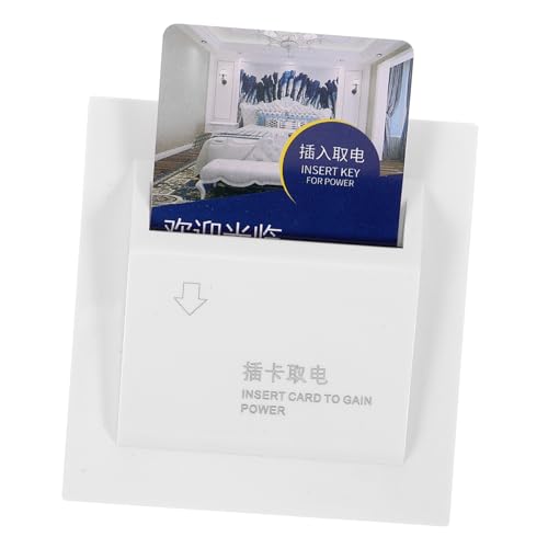 SEWACC Energiesparender Zimmerkarten schalter Leiter verzögerung für Hotel und Haus Weißes Elegantes Steckkarten zubehörpanel zur Stromkontrolle von SEWACC