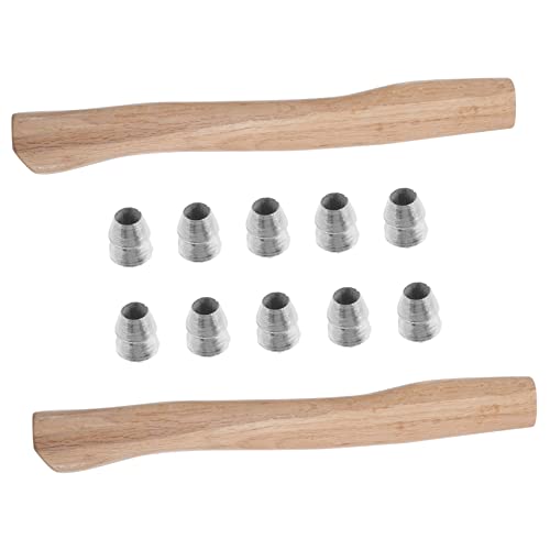 SEWACC Ergonomischer Holzgriff mit Robustem Holzaxtstiel und Teiligem Keilset Langlebiger Ersatzgriff für Axtstiel für Feuerholz Gartenarbeit Camping und Outdoor Einsätze von SEWACC