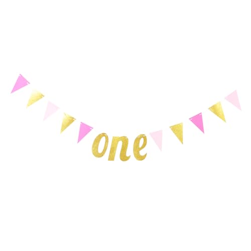 SEWACC Erstes Geburtstagsbanner Glitzerndes Partydekor Dickem Papier Langlebig und Vielseitig für Party Wand und Fensterhänger in Roségold und Stilvolle Geburtstagsfeier Deko SEWACC Erstes Geburtstagsbanner Glitzerndes Partydekor Dickem Papier Langlebig und Vielseitig für Party Wand und Fensterhänger in Roségold und Stilvolle Geburtstagsfeier Deko von SEWACC