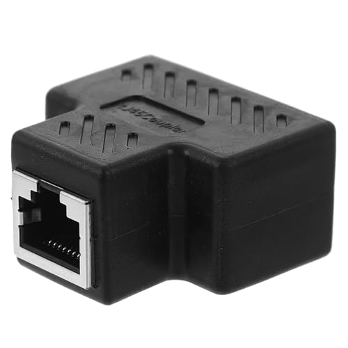 SEWACC Ethernet Splitter zu Netzwerkadapter Stabiler Signalübertragungsstecker für Zuhause und Büro Leicht und Tragbar Schwarz SEWACC Ethernet Splitter zu Netzwerkadapter Stabiler Signalübertragungsstecker für Zuhause und Büro Leicht und Tragbar Schwarz von SEWACC