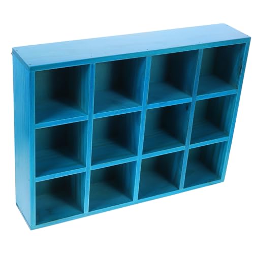 SEWACC Fächer Wandregal aus Holz Mediterraner Vintage Stil Vielseitiges Wand und Tisch Display Leicht Stabil zur Dekoration und Aufbewahrung Kleiner Gegenstände Flexibel Montierbar Blau SEWACC Fächer Wandregal aus Holz Mediterraner Vintage Stil Vielseitiges Wand und Tisch Display Leicht Stabil zur Dekoration und Aufbewahrung Kleiner Gegenstände Flexibel Montierbar Blau von SEWACC
