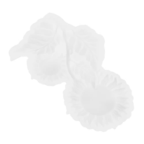 SEWACC Flexibles Silikon Gießform Sonnenblume Wiederverwendbar Rutschfest mit Hoher Reißfestigkeit DIY Halbrunde Wanddekoform Einfach zu Entformen und Reinigen für Epoxidharz von SEWACC