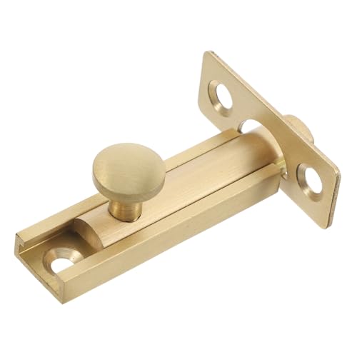 SEWACC Flip Door Sliding Latch Robuste Messing Türverriegelung für Schlafzimmer Sicheres und Einfaches Schließen von Schiebetüren Vertikale und Horizontale Montage Goldfarben SEWACC Flip Door Sliding Latch Robuste Messing Türverriegelung für Schlafzimmer Sicheres und Einfaches Schließen von Schiebetüren Vertikale und Horizontale Montage Goldfarben von SEWACC