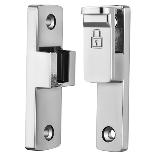 SEWACC Flip Gate Lock aus Robustem Zinklegierung Schwere Ausführung Polierte Oberfläche kein Schrauben Nötig Vielseitiger Türriegel für Gartentore Schiebetüren Zäune Langlebiger Schutz von SEWACC