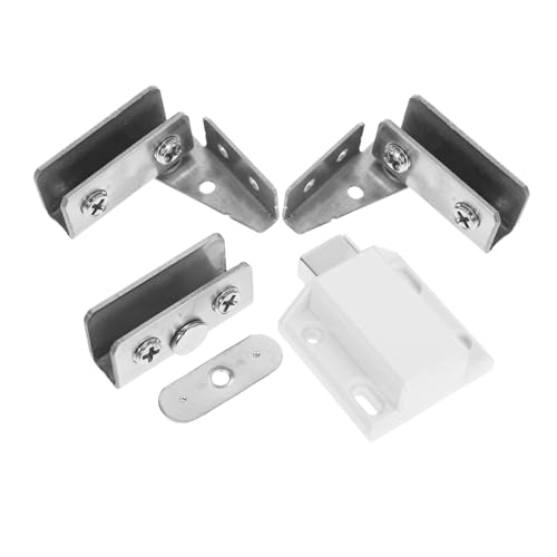SEWACC Frameless Glass Door Hinges Set für Weinschrank Langlebige Clip Halterungen Einfache Installation Moderne Versteckte Scharniere Geeignet für Vitrinen und Badezimmer SEWACC Frameless Glass Door Hinges Set für Weinschrank Langlebige Clip Halterungen Einfache Installation Moderne Versteckte Scharniere Geeignet für Vitrinen und Badezimmer von SEWACC