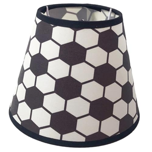 SEWACC Fußball Lampenschirm Vintage Stoffschirm für Deckenlampe Tischlampe Wandleuchte für Schlafzimmer Hotel Langlebig und Robust Stoff Perfektes für Fußballfans von SEWACC