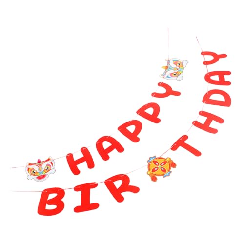 SEWACC Geburtstagsparty Papierbanner Chinesischer Stil Farbenfrohe Hängedeko Foto Requisite Babyparty Erste Geburtstag Dekoration Rote Buchstaben Girlande SEWACC Geburtstagsparty Papierbanner Chinesischer Stil Farbenfrohe Hängedeko Foto Requisite Babyparty Erste Geburtstag Dekoration Rote Buchstaben Girlande von SEWACC