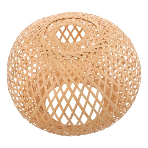 SEWACC Geflochtener Lampenschirm Deckenleuchte Abdeckung Natürlich Leicht Langlebig Für Wohnzimmer Schlafzimmer Restaurant SEWACC Geflochtener Lampenschirm Deckenleuchte Abdeckung Natürlich Leicht Langlebig Für Wohnzimmer Schlafzimmer Restaurant von SEWACC