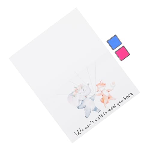 SEWACC Gender Reveal Fingerprint Einzigartige Deko für Babyparty Interaktive Fingerabdruck Poster Unvergesslicher Moment für Geschlechtsenthüllung Stempelkissen Blau SEWACC Gender Reveal Fingerprint Einzigartige Deko für Babyparty Interaktive Fingerabdruck Poster Unvergesslicher Moment für Geschlechtsenthüllung Stempelkissen Blau von SEWACC