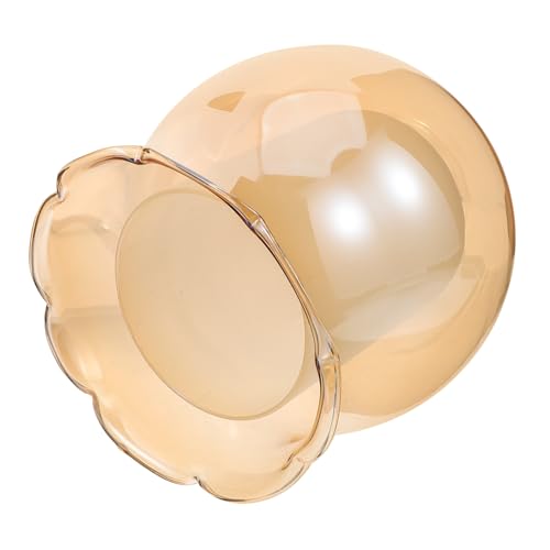 SEWACC Glas Lampenschirm Ersatz Pendelleuchte Lampenschirm Bernsteinfarben Doppelglas Hängelampe Beleuchtung Wohnzimmer Küche Schlafzimmer Geeignet von SEWACC