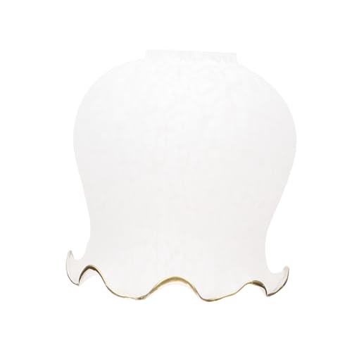 SEWACC Glas Lampenschirm Weiß Langlebig Dekorativ Diffuser Lichtschutz Geeignet für Tischlampe Kronleuchter Wandleuchte Hotel Deckenleuchte Ersatzglas aus Hochwertigem Material SEWACC Glas Lampenschirm Weiß Langlebig Dekorativ Diffuser Lichtschutz Geeignet für Tischlampe Kronleuchter Wandleuchte Hotel Deckenleuchte Ersatzglas aus Hochwertigem Material von SEWACC