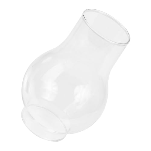 SEWACC Glas Lampenschirm für Wandlampe Handgefertigter Transparenter Lampenzylinder Vintage Petroleumlampe Ersatzglas Dekorativer Kreativer Lichtschutz Ø Warmes Diffuses Licht von SEWACC